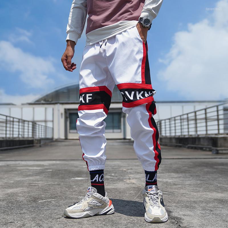

Men's Pants Hip Streetwear Harem Jogger Mens Casual Ankle-length Sweatpants Trousers Lovers, Red