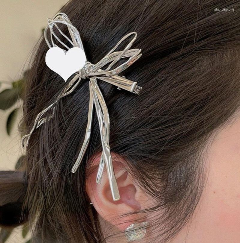 

Hair Clips Y2K Jewelry Korean Fashion Simple Bow Hairpin Sweet Egirl Nightclub Dancing Accessories Personality Niche Design