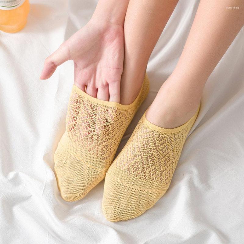 

Women Socks 1Pair Fashion Candy Color Non-slip Silicone Invisible Compression Male Ankle Sock Breathable Men Meias Cotton Boat, White