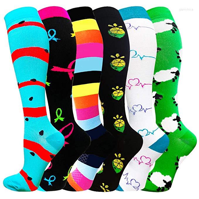 

Men's Socks Compression Fit For Sports Black Stocking 20-30 Mmhg Stockings Running Anti Fatigue Pain Relief, Qysz06-9