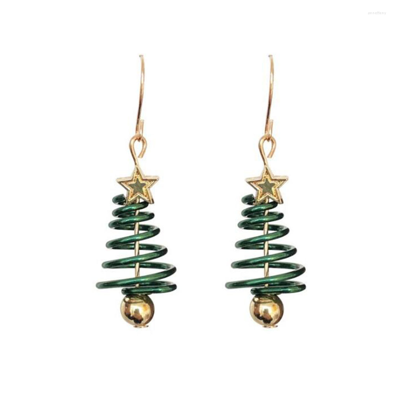 

Hoop Earrings 1Pc Creative Stylish Christmas Tree Loops For Ladies