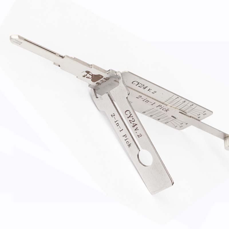 

Original Lishi CY24 V.2 CY24V.2 2 In 1 Pick for Chrysler Auto Lock Pick and Decoder Car Key Tool Locksmith Tools