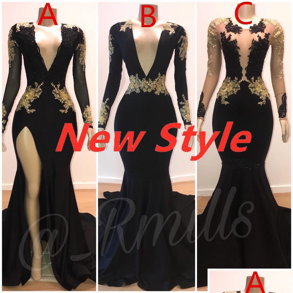 

Prom Dresses 2022 Sexy Split Side High Gold Lace Mermaid Prom Dresses Crystal Beaded Backless Evening Gowns Hollow Out F Bridegroomdh Dhypq, Light sky blue