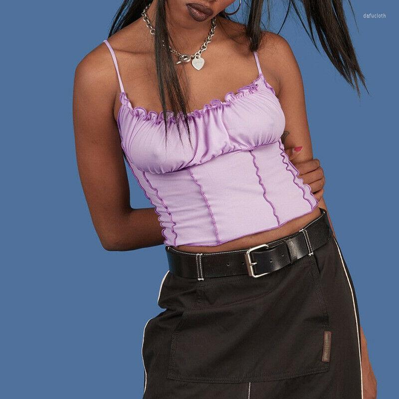 

Women' Tanks Women Camis Solid Color Singlet T Shirt Sexy Ladies Evening Party Clubwear Femme Casual Summer Clothes, Picture shown