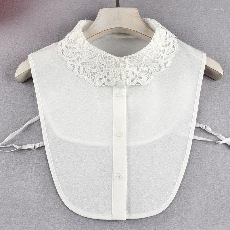 

Bow Ties Autumn And Winter Version Versatile Shirt Decorative Doll Collar Chiffon Embroidery Fake