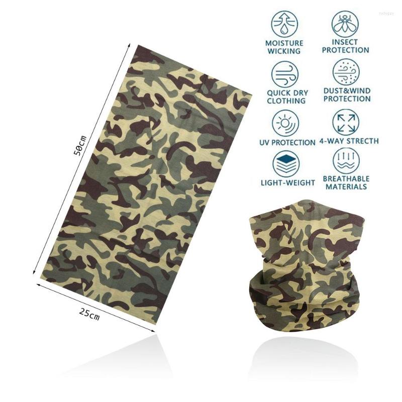 

Bandanas Green Neck Gaiter Camouflage Cycling Tactical Military Scarf Men Seamless Bandana Women Face Mask Headband Balaclava FaceTube