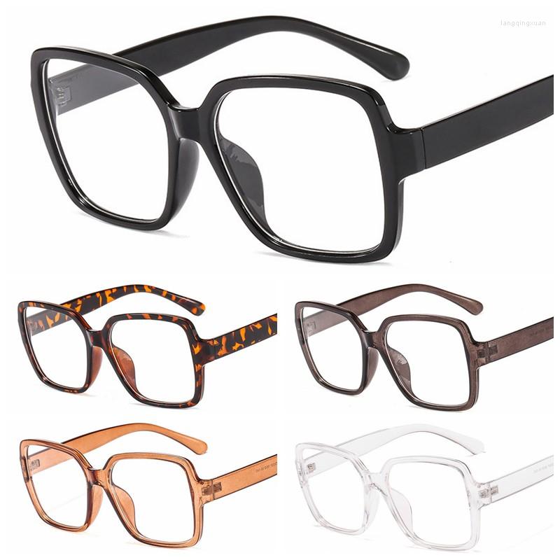 

Sunglasses Frames Women Eyeglasses Big Frame Glasses Classic Anti-blue Light Black Radiation Goggles Spectacles