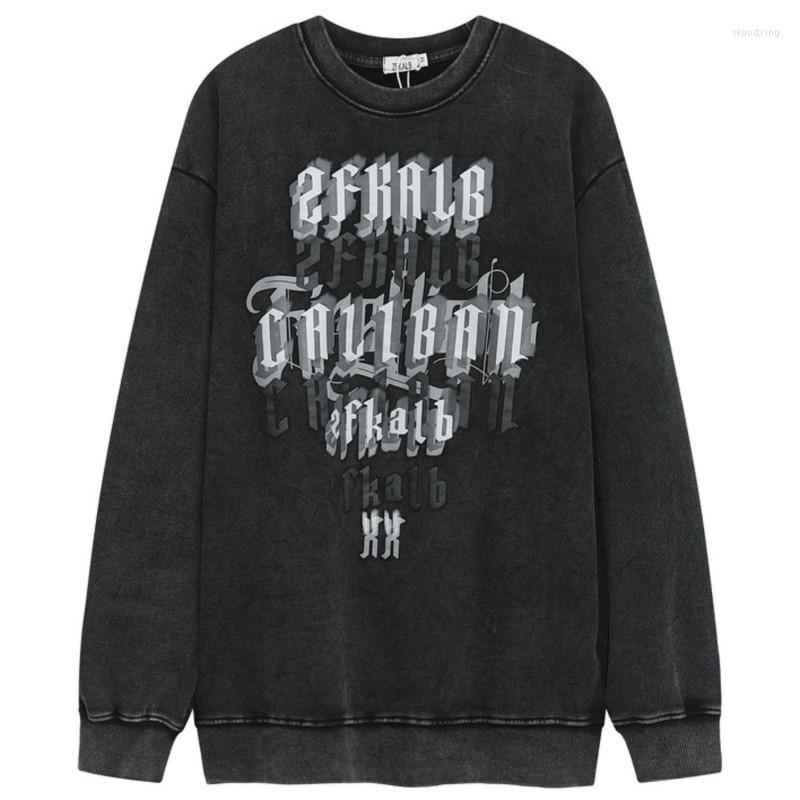

Men's Hoodies GTDOM 2022 Autumn And Winter Man Washing Vintage Long Sleeve Sweater Ins Fashion Korean Style High Street Casual, Black