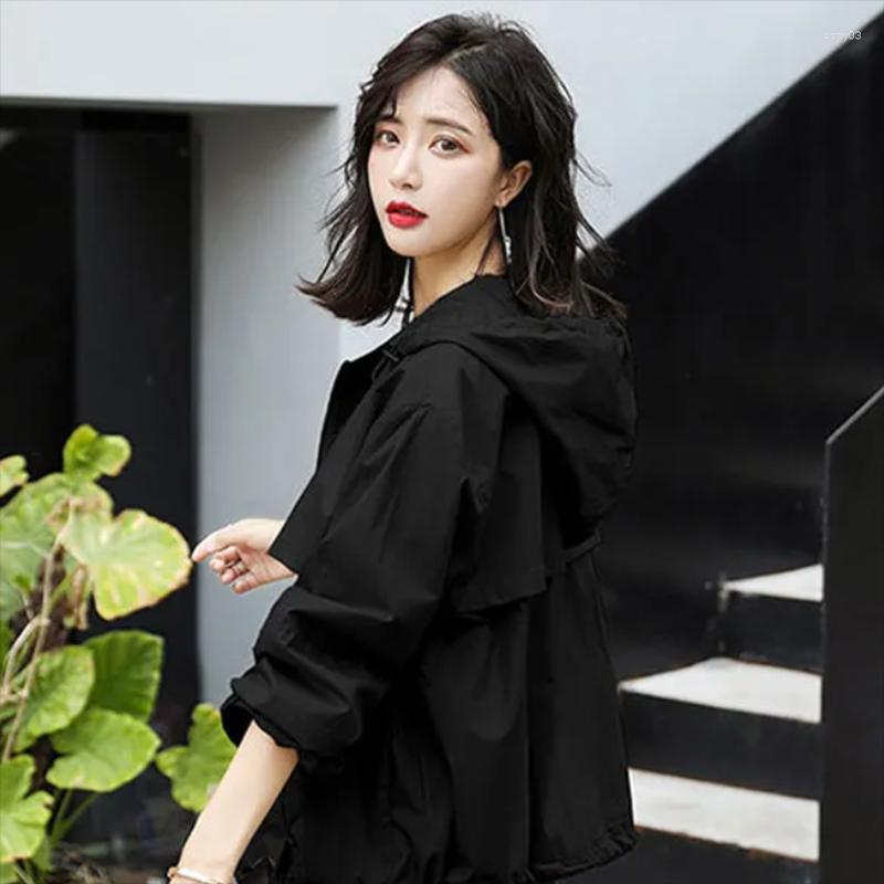 

Women's Vests 2022 Spring And Autumn Short Windbreaker Women's Trendy All-match Loose Casual Plus Size Jacket, Black