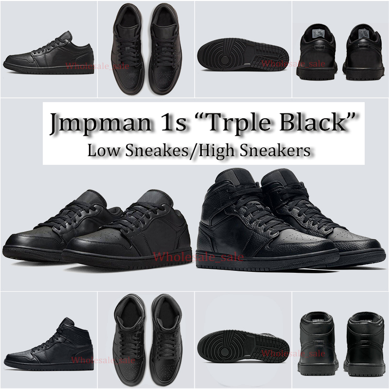 

With Box Jumpman 1 Basketball Shoes Low Mid High Triple Black Men Women Sprots Shoe Sneakers Trainers Releases September 27th, 1 track red 36-46