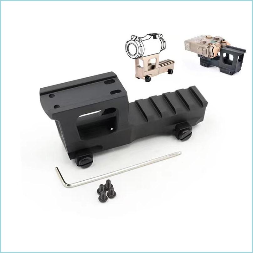 

Tactical Accessories Airsoft T2 Red Dot Dbal Peq15 Flashlight Kac Increased Mounting Base Bracket Fast Optic Ris Dheay