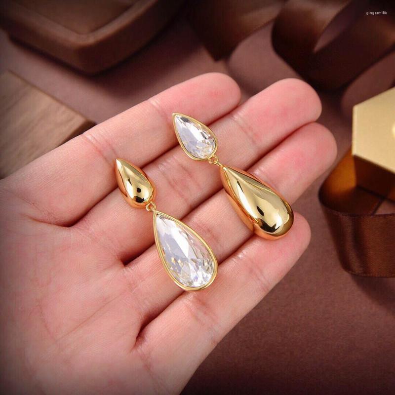 

Dangle Earrings 2022 Long Drop Crystal For Women High Quality Fashion Fancy Hanging Party Fine Bijoux