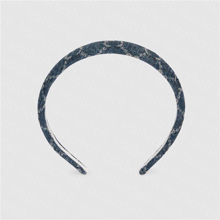 

Women Denim Headband Fashion Blue Hair Band Street Casual Letter Katyusha Exquisite Versatile Cowboy Headwear Ladies254n