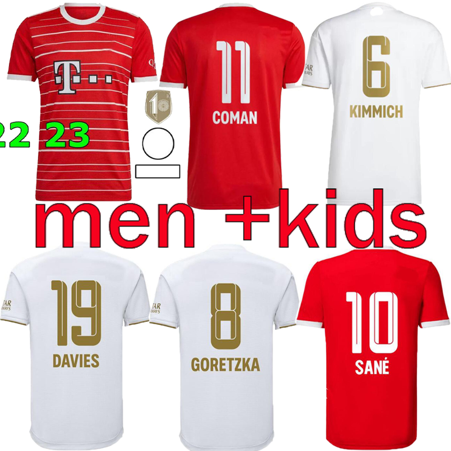 

2022 2023 Oktoberfest Bayern Munich soccer jersey DE LIGT SANE 22/23 football shirt HERNANDEZ GORETZKA GNABRY thailand men kids kits, Grey