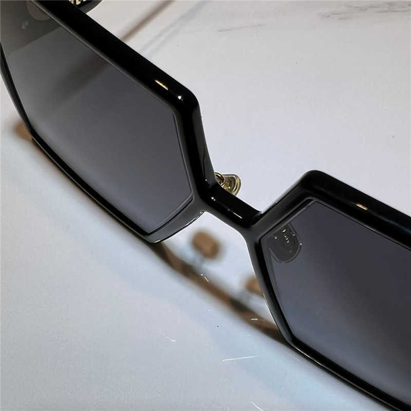 

sunglasses Sun Glasses Montaigne Su 086 Sunglasses for Women and Men Summer Style Anti-ultraviolet Retro Plate Square Full Frame Black Gold Gradient 0LNF