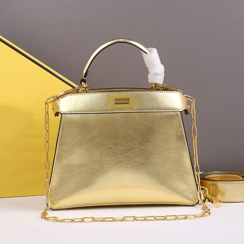 

27cm Chain Handbags Tote Bag Designer Gold Women Shop Bags Luxury Silver Crossbody Shoulder Bags Purse Quality Genuine Leather Twist Lock Pouch Removable Strap