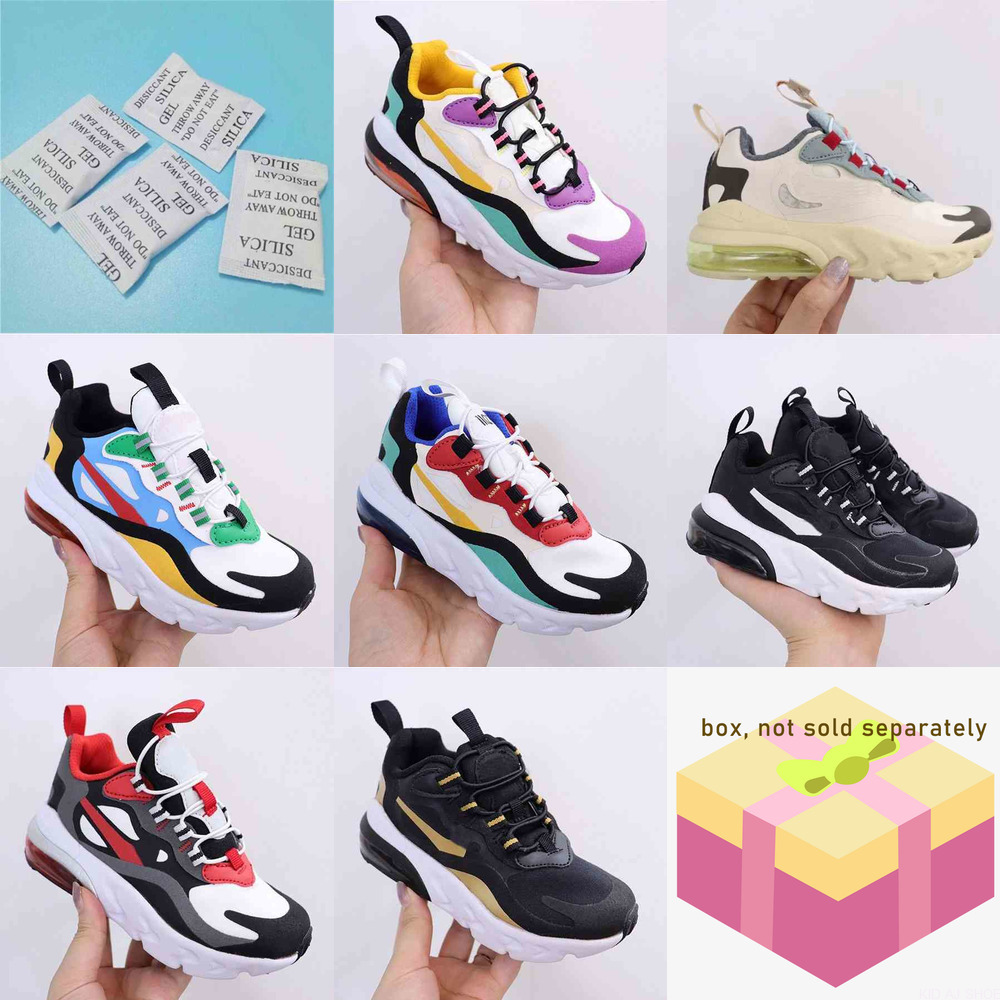 

DHL 270 DHL New React Kids Shoes Dunks designer bag Bauhaus TD Boys and Girls Athletic Outdoor Black White Hyper Bright Violet Toddler ChildrenO6WZ, Invalid;not sold separately