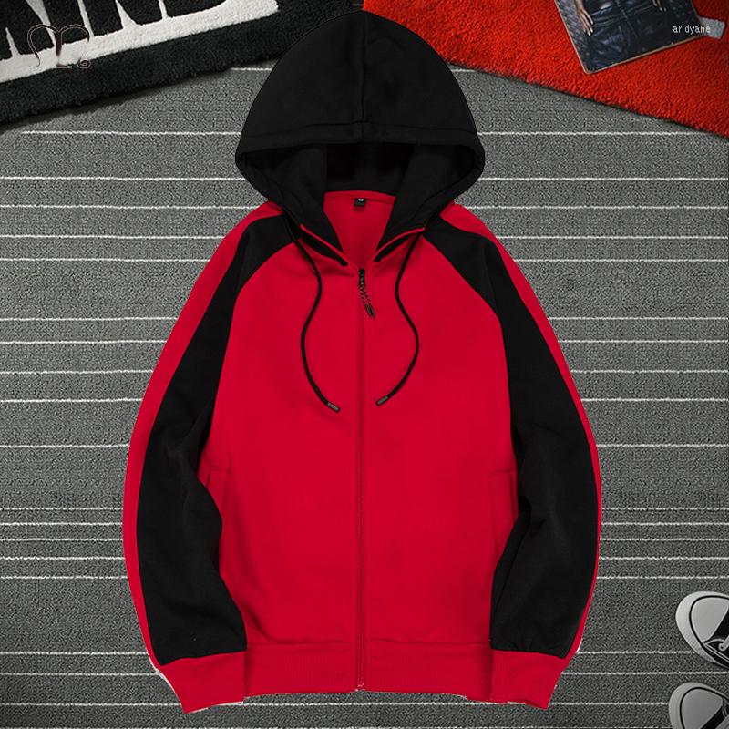 

Men' Hoodies 2022 Men Patchwork Fleece Sweatshirt MenS Hoodie Autumn Hoody Casual Streetwear Brand Clothes Zipper Cardigan Jackets, Wy39red