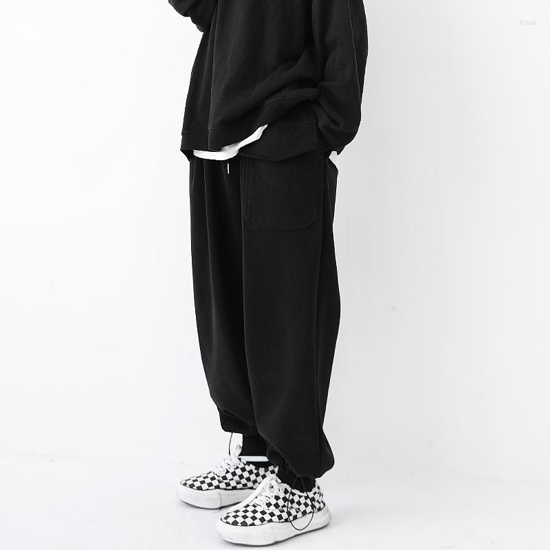 

Women' Pants Women' Loose Plush 9-Point Wide Leg In Winter Large Size Waist Closing And Foot Binding Casual Overalls, Black