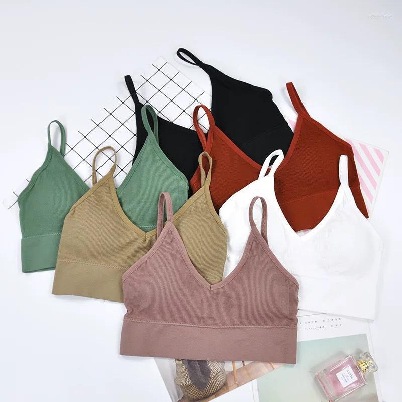 

Bustiers & Corsets Sexy Lingerie Women's Tube Tops Sport Bra Without Bones Crop Gym Jogging Bralette, Wt