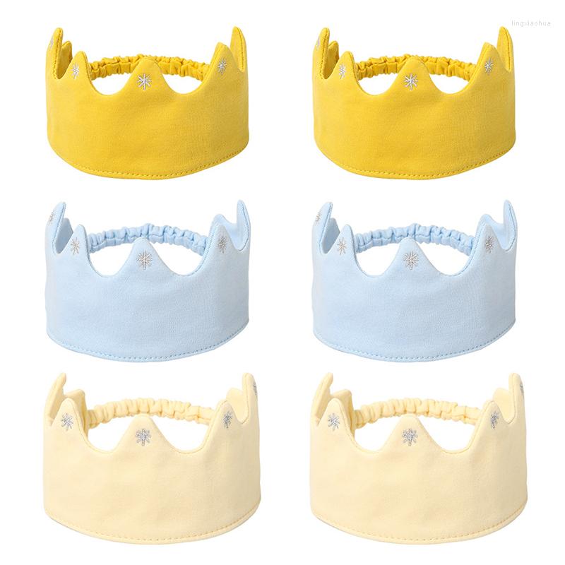 

Hair Accessories Crown Baby Headband For Born Soft Cotton Girl Boy Kids Headbands Elastic Turban Infant Po Props 0-9M, Blue