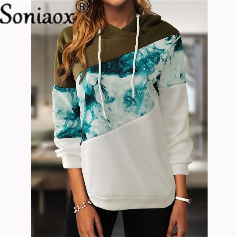 

Womens Hoodies Sweatshirts Printing Color Sweatshirt Women Hoodies Autumn And Winter Hoody Elegant Temperament Style Clothes Long Sleeves 221010, Blue