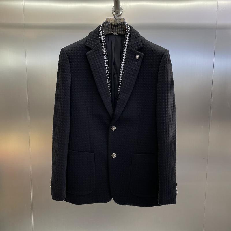 

Men's Jackets A1071 Fashion Men's Coats & 2022 Runway Luxury European Design Party Style Clothing, Picture shown
