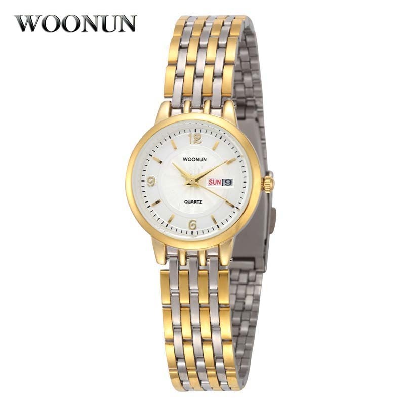 

Wristwatches Women Watches Ladies Top Brand Luxury Stainless Steel Date Day Quartz Bracelet For Woman Geneva Gold 221010, 8034gsw