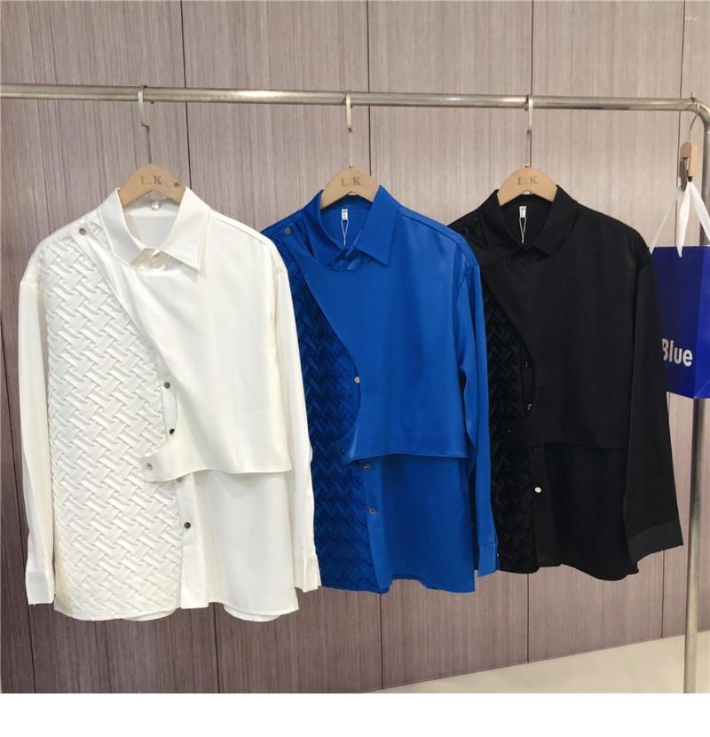 

Men's Casual Shirts AS757 Fashion Men's 2022 Runway Luxury European Design Party Style Clothing