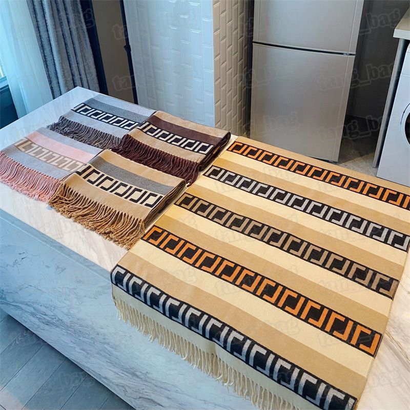 

Luxury Winter Cashmere Scarf Pashmina For Women Designers warm Fashion Letter Pattern Long Shawl Wrap