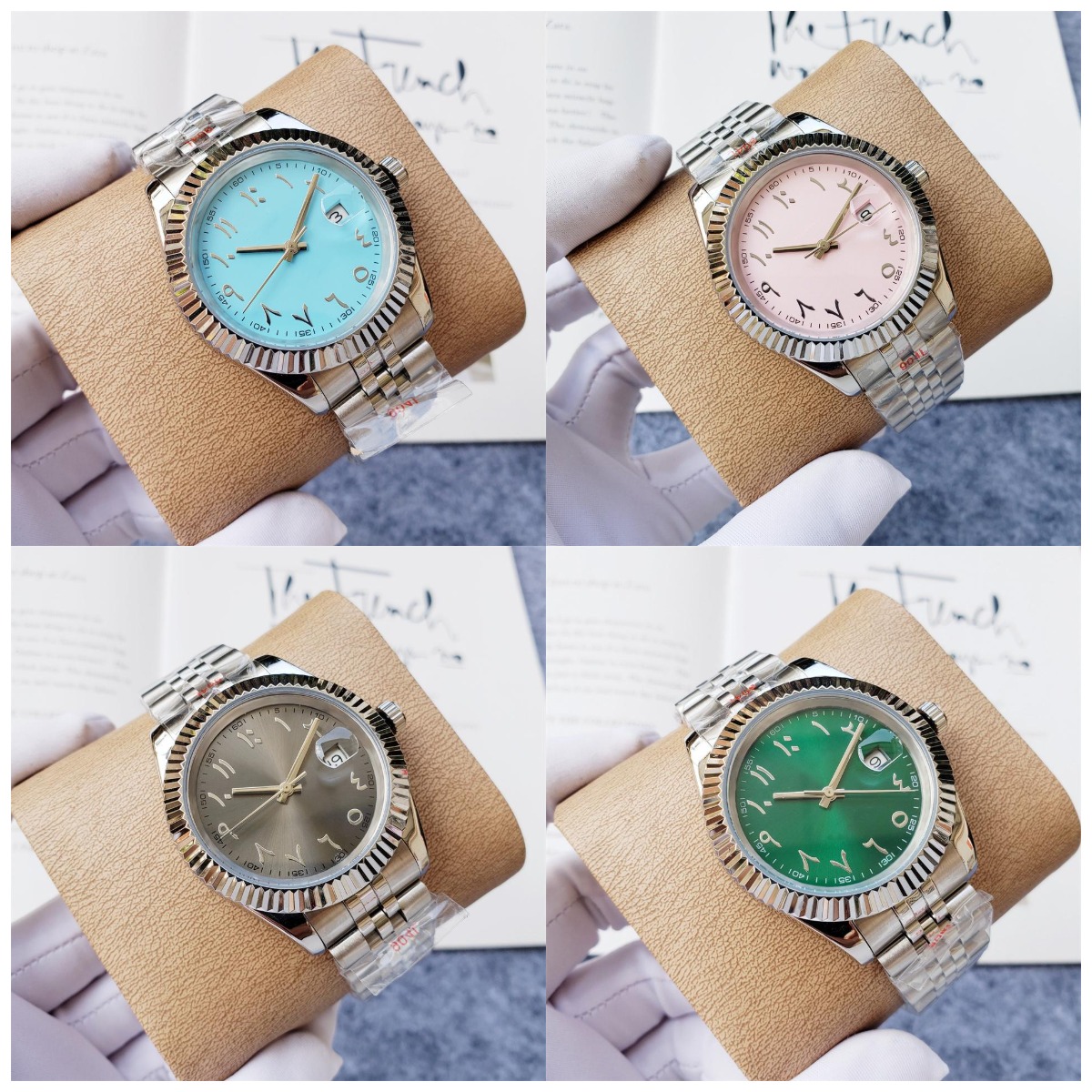 

Mens watch 40MM automatic 904L stainless steel bracelet can add sapphire glass waterproof luminous womens watch, Tool