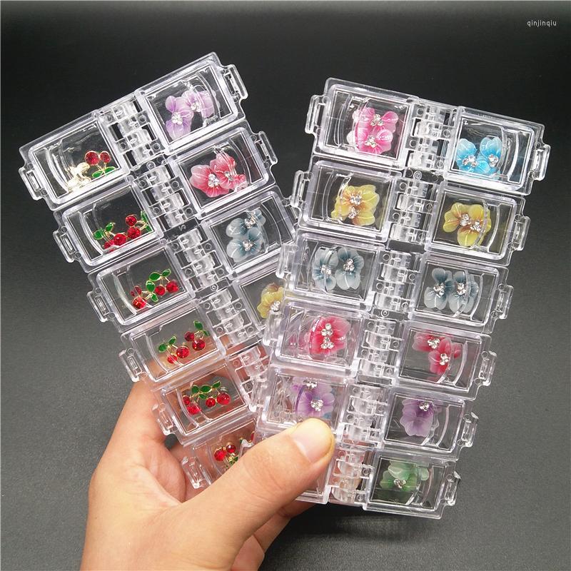 

Nail Art Decorations 24pcs/Box 3D Nails Flower Autumn Acrylic Trendy Charms Rhinestones Accessories DIY Manicure Press On Tips Decoration