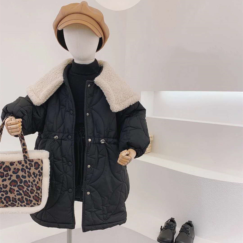 

Jackets Girls Kids Coat Jacket Overcoat Cotton Black Warm Thicken Velvet Winter Sports Teenager Plus Size Children s Clothing 221010, Pants