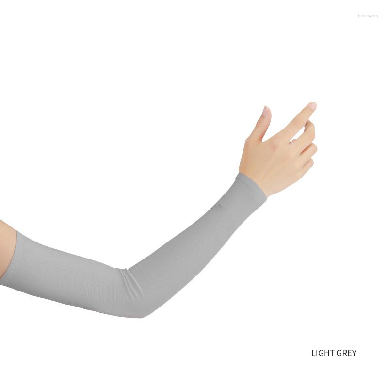 

Knee Pads Outdoor Cycling Long Finger Ice Silk Cool Arm Sleeves Breathable Quick Dry UV Sunscreen Cuff Accessories, G1