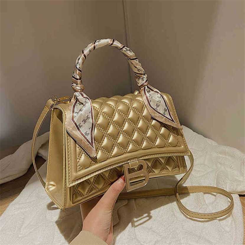 

60% OFF 2023 Designer bag hourglass women's leisure Portable Single Messenger Lingge small square, White