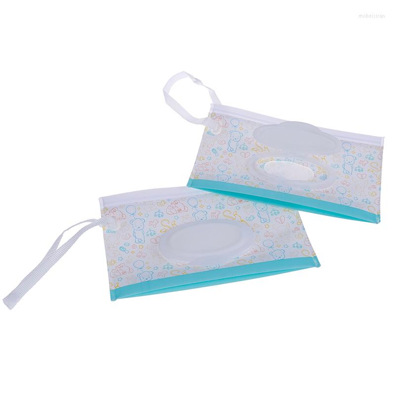 

Stroller Parts 1PCS Fashion Wipes Carrying Case Clutch And Clean Wet Bag For Cosmetic Pouch With Easy-Carry Snap-Strap Wholesale