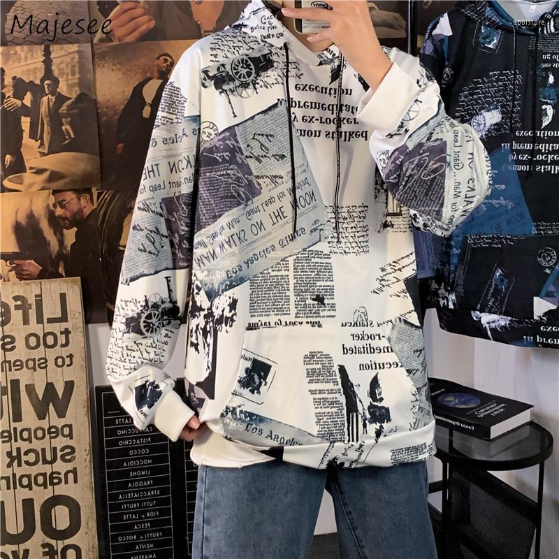 

Men's Jackets Men Japanese Hip Hop Hooded Streetwear Students Long Sleeve Korean Style Trendy Brand Basic Plus Size Clothed Handsome, White