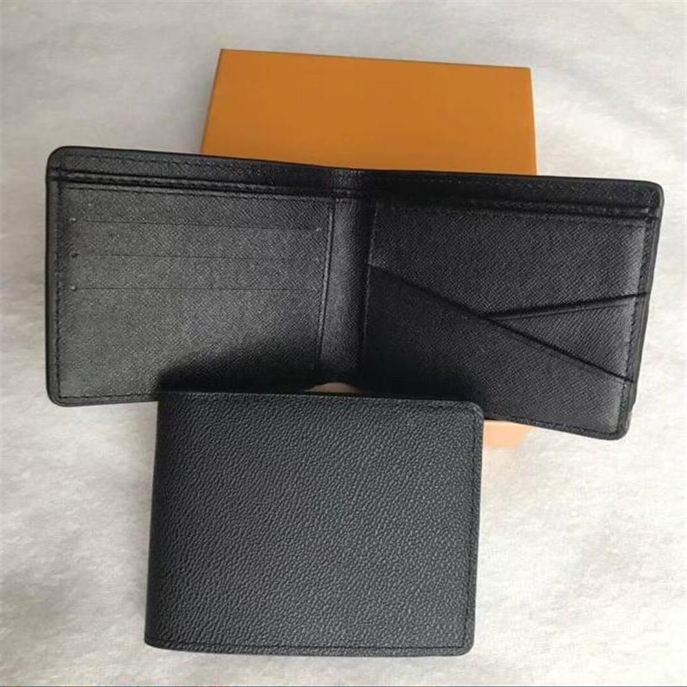 

MULTIPLE Wallet Top Quality N62663 Leather Fashion Men credit card Wallet Compartment Coin Pocket Card Holder Multi Purse Wallets 2552, Brown flowers