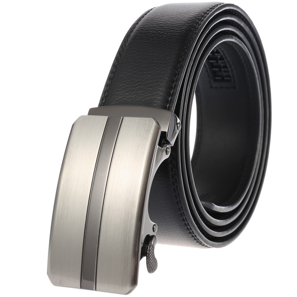 

Fashion Luxury Automatic Buckle Belts Without Buckle Tooth On Strap Novelty Men's Belt, With box