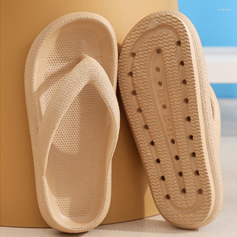 

Slippers Men's Home EVA Flip Flops Women Indoor Orthopedic Cloud Slipper Summer Man Sandals Anti-Slip Bathroom Platform, Style1-khaki