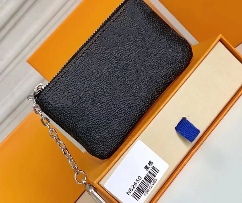 

5 Colors Leather coin purse Fashion Men Women Key Pouch Brand card holders Mini Wallets Top Designer Zip pocket Small leather bags louiseity new Viutonity, Packing