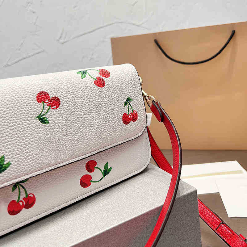 

Shoulder Bag Crossbody Bags For Women Totes New Cherry Pattern Leather Designer Handbags Messenger Bags Purses Bag Ladies Wallets 221010, Co 1