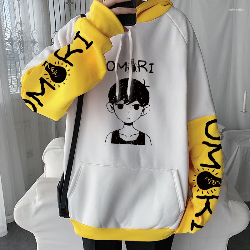 

Men's Hoodies Fashion Game Omori Funny Anime Kawaii Graphic Hoody Pullover Winter Long Sleeve Fake Two Pieces Women Sweatshirt
