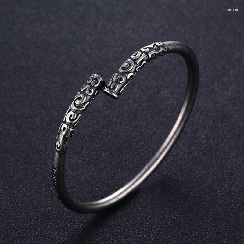 

Bangle Beichong Monkey King Bar Men's Bracelets 4MM Stainless Steel Gold-color Opening Cuff Bangles For Men Gold Hoop