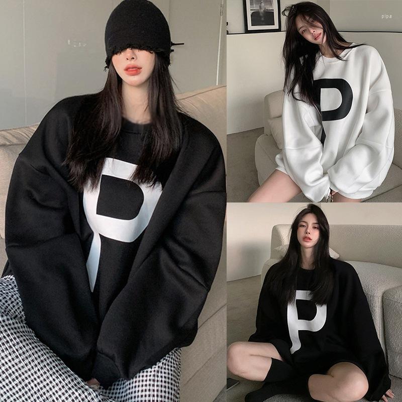 

Women's Hoodies Autumn Winter Outfits Crewneck T Shirt Casual Tees Loose Fit Long Sleeve Pullovers Sweatshirts, Black
