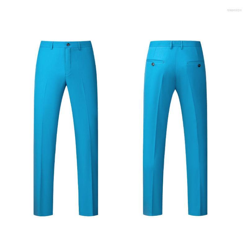 

Men's Suits Men's 2022 Fashion Solid Loose Men's Suit Pants Slim Casual Man Straight All-Match Men Trousers Spring And Autumn D98, Red