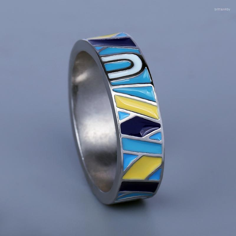 

Cluster Rings Classic Ring For Women's Simple Plain Irregular Color Enamel Jewelry Fashion Wedding Bridal Party