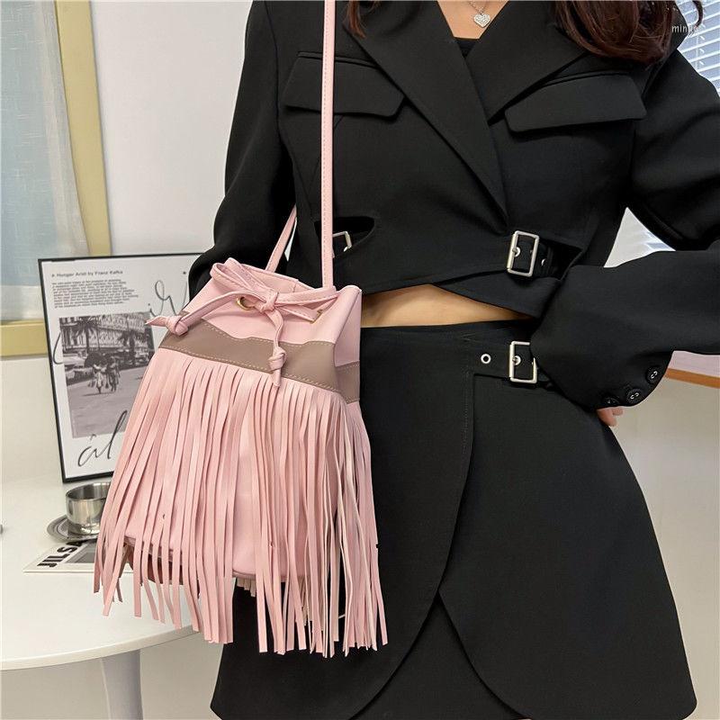 

Evening Bags Bohemian Fringe Messenger Crossbody Bag Women Super Vintage PU Leather Tassel Boho Hippie Gypsy Women's Handbags, Women bag 5