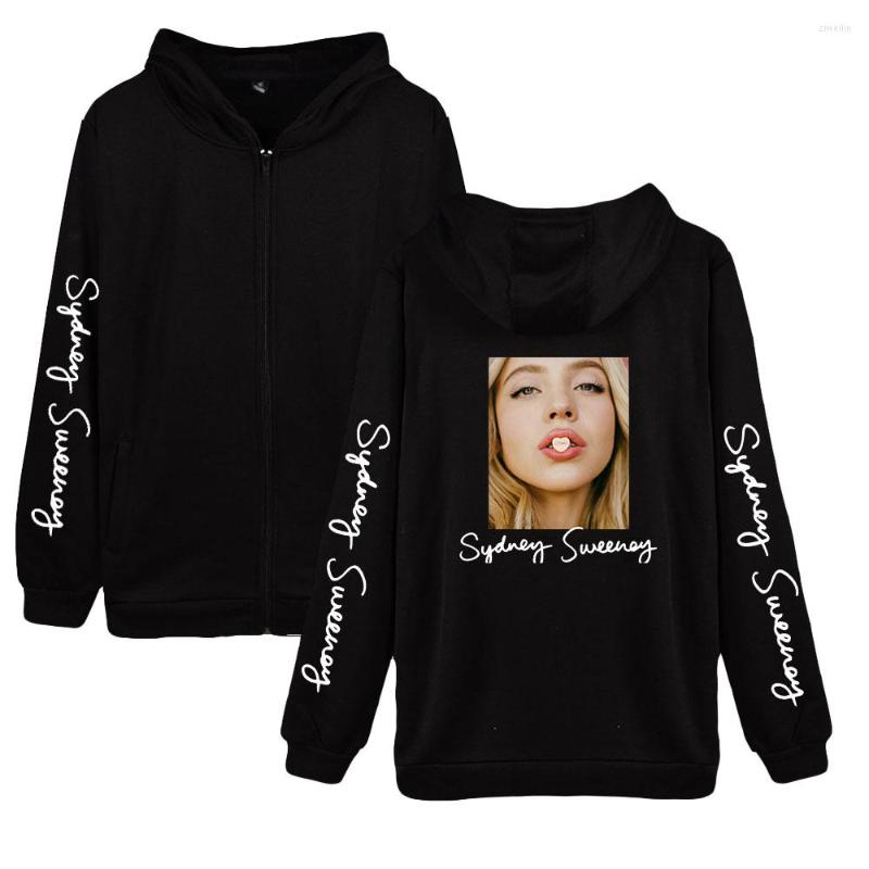 

Men's Hoodies Sydney Sweeney Fashion Zipper Personalization StreetweaR Unqiue Zip Hoodie Unisex Sweatshirt Casual, Gray5