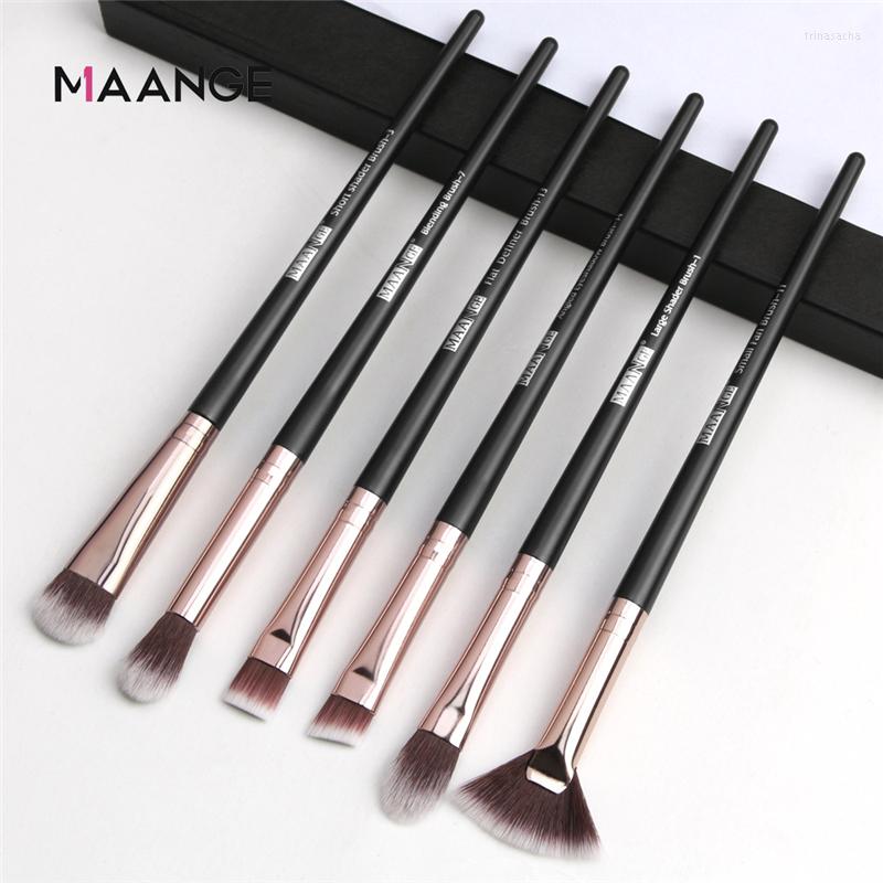 

Makeup Brushes MAANGE Pro For Eye 12pcs Set Eyeshadow Bender Eyebrow Synthetic Hair Brush Kit Beauty Tool